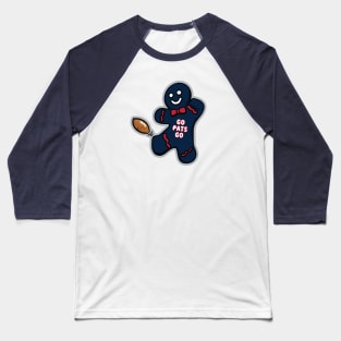 New England Patriots Gingerbread Man Baseball T-Shirt